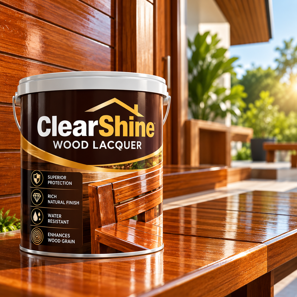 ClearShine Wood Lacquer 1 L Gloss
